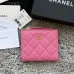 CHANEL Bi-fold Zip Wallet Card Holder #B69608
