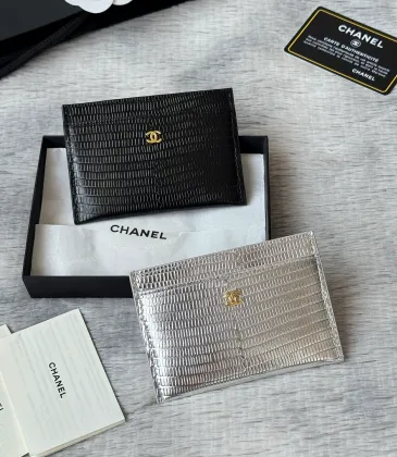 Ch*nl 26S CF Lizard-skin pattern Wallet Card Holder #B69607