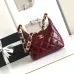 Chanel 4922 Quilted Mini Hobo Bag in Crinkled Lambskin Size 22.5x19.5x8.5CM #A62916