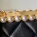 Chanel AS5912 Lambskin Pearl Trim Evening Bag 10×20×7cm #A64997