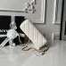 Chanel AS5912 Lambskin Pearl Trim Evening Bag 10×20×7cm #A64997