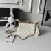 Chanel AS5912 Lambskin Pearl Trim Evening Bag 10×20×7cm #A64997