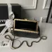 Chanel AS5912 Lambskin Pearl Trim Evening Bag 10×20×7cm #A64997