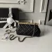 Chanel AS5912 Lambskin Pearl Trim Evening Bag 10×20×7cm #A64997