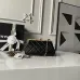 Chanel AS5912 Lambskin Pearl Trim Evening Bag 10×20×7cm #A64997