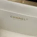 Chanel AS5912 Lambskin Pearl Trim Evening Bag 10×20×7cm #A64997