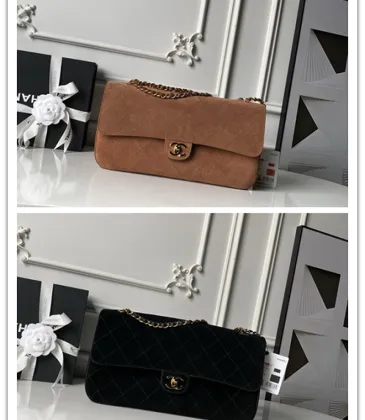 Chanel AS6281 Maxi Classic Flap Bag Vintage Gold Hardware Suede Leather Shoulder Handbag #A65955
