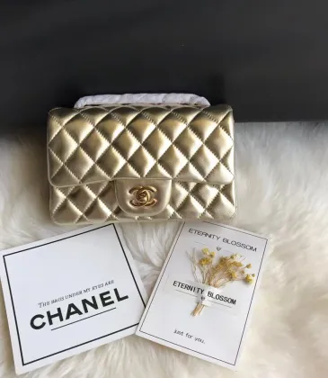 Chanel Classic Flap Bag gold Shoulder Bag #A62506