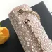 Chanel Pink Crystal Embellished Evening Bag 13x21x8cm #A64993