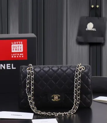 Chanel Classic Flap Bag In Black Caviar Leather Timeless Luxury Accessory #A51771 Chanel Classic Flap Bag In Black Caviar Leather Timeless Luxury Accessory #A51771