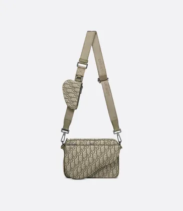 D-ior Beige Oblique Pattern Crossbody Bag With Signature Strap And Pouch  size:23×17×4cm #A54108