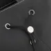 D-ior Black Leather Backpack With Minimalist Design And Functional Pockets For Timeless Utility#A50067