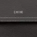 D-ior Black Leather Backpack With Minimalist Design And Functional Pockets For Timeless Utility#A50067