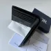 D-ior Black Leather Wallet With Embossed Signature Pattern And Luxury Branding #A50111