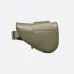 D-ior Saddle Belt Bag in Olive Green Leather With Signature Strap Design  size:27×20×5cm #A54111