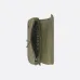 D-ior Saddle Belt Bag in Olive Green Leather With Signature Strap Design  size:27×20×5cm #A54111
