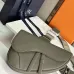 D-ior Saddle Belt Bag in Olive Green Leather With Signature Strap Design  size:27×20×5cm #A54111