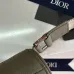D-ior Saddle Belt Bag in Olive Green Leather With Signature Strap Design  size:27×20×5cm #A54111