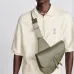 D-ior Saddle Belt Bag in Olive Green Leather With Signature Strap Design  size:27×20×5cm #A54111