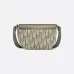 D-ior Olive Green Oblique Pattern Crossbody Bag With Signature Lock Design  size:19×13×4cm #A54109