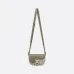 D-ior Olive Green Oblique Pattern Crossbody Bag With Signature Lock Design  size:19×13×4cm #A54109