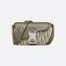 D-ior Olive Green Oblique Pattern Crossbody Bag With Signature Lock Design  size:19×13×4cm #A54109
