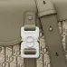D-ior Olive Green Oblique Pattern Crossbody Bag With Signature Lock Design size:23×17×6cm #A54106