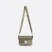 D-ior Olive Green Oblique Pattern Crossbody Bag With Signature Lock Design size:23×17×6cm #A54106