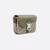 D-ior Olive Green Oblique Pattern Crossbody Bag With Signature Lock Design size:23×17×6cm #A54106