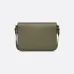 D-ior Olive Green Leather Crossbody Bag With Signature Lock And Adjustable Strap  size:23×17×6cm #A54107