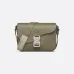 D-ior Olive Green Leather Crossbody Bag With Signature Lock And Adjustable Strap  size:23×17×6cm #A54107