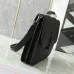 D-ior Black Leather Briefcase With Signature Lock And Versatile Carry Options size:16×7×0.8cm #A54104