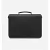 D-ior Black Leather Briefcase With Signature Lock And Versatile Carry Options size:16×7×0.8cm #A54104