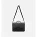D-ior Black Leather Briefcase With Signature Lock And Versatile Carry Options size:16×7×0.8cm #A54104