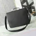 D-ior Black Leather Briefcase With Signature Lock And Versatile Carry Options size:16×7×0.8cm #A54104