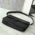 D-ior Black Leather Briefcase With Signature Lock And Versatile Carry Options size:16×7×0.8cm #A54104
