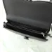 D-ior Black Leather Briefcase With Signature Lock And Versatile Carry Options size:16×7×0.8cm #A54104