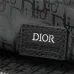D-ior Black Leather Briefcase With Signature Lock And Versatile Carry Options size:16×7×0.8cm #A54104