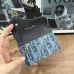 D-ior Mini Card Holders With Signature Oblique Pattern And Gold D - Charm #A50112