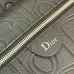 Dior 93968 Rider Oblique Embossed Leather Backpack CD Buckle Adjustable Strap Laptop Daypack #A65990