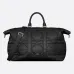 D-ior Black Quilted Leather Duffle Bag With Versatile Straps For Luxury Travel And Stylish Trips  #A50066