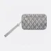 D-ior Geometric Pattern Clutch Bags in Black and Gray for Sophisticated Accessorizing #A50083