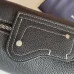 Sleek Black D-ior Leather Crossbody Bag for Timeless Everyday Elegance  size:22×10×12cm #A54110