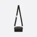 Sleek Black D-ior Leather Crossbody Bag for Timeless Everyday Elegance  size:22×10×12cm #A54110