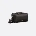 Sleek Black D-ior Leather Crossbody Bag for Timeless Everyday Elegance  size:22×10×12cm #A54110