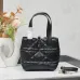 D-ior Black Quilted Leather Tote Bag #A45652
