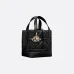 D-ior Black Quilted Leather Tote Bag #A45652