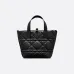 D-ior Black Quilted Leather Tote Bag #A45652