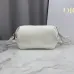 Dior Bow Lambskin Clutch S3900 White 20x11x8cm #A62936