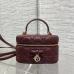Dior Cannage Vanity Makeup Bag with Handle #A66096